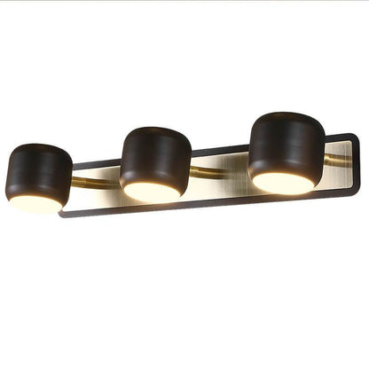 مصباح حائطي أمامي بمرآة LED بتصميم أسطواني عصري 