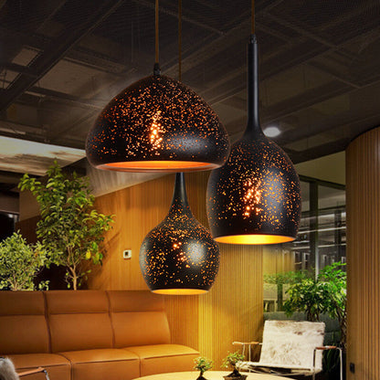 Industrial Rust Iron 1-Light Pendant Light 7 Design