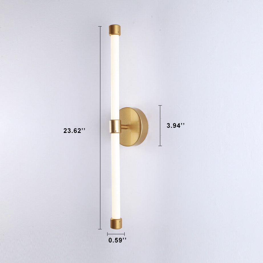 Modern Minimalist Tube Acrylic 1-Light LED Wall Sconce Lamp