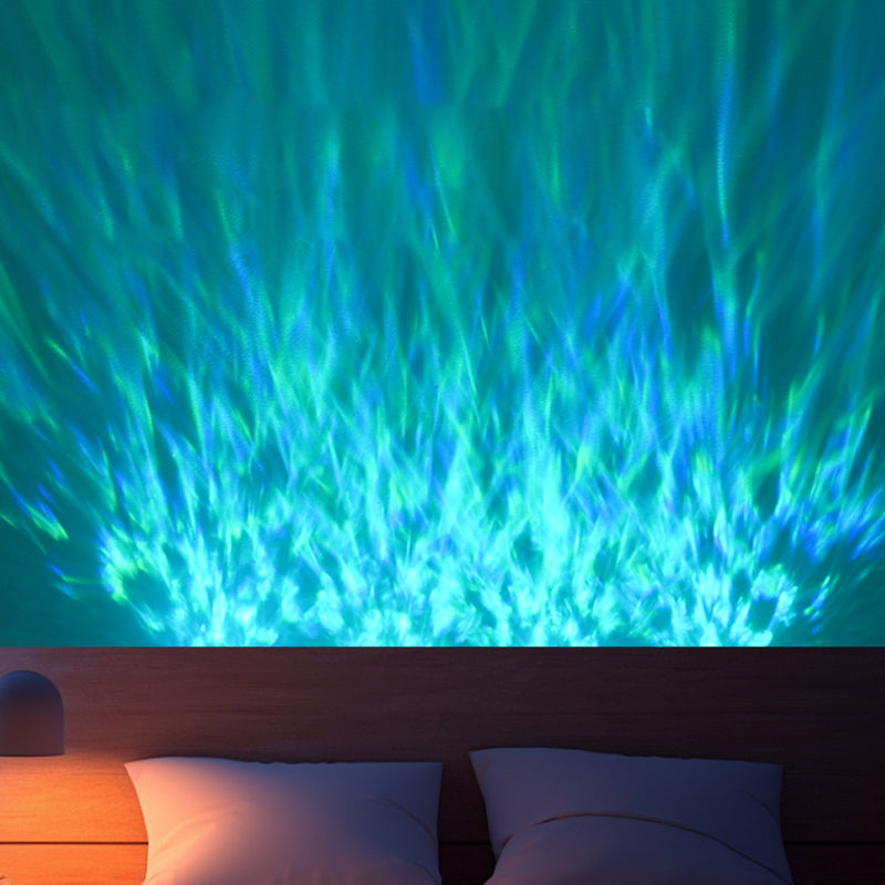 Modern LED Wall Wash Light Flowing Water Ripple – 3D Aurora Visual for Bedroom or Lounge