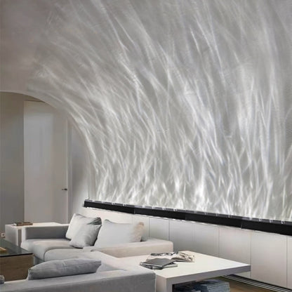 Modern LED Wall Wash Light Flowing Water Ripple – 3D Aurora Visual for Bedroom or Lounge