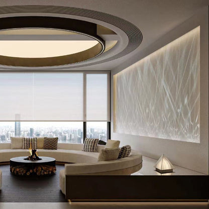 Modern LED Wall Wash Light Flowing Water Ripple – 3D Aurora Visual for Bedroom or Lounge