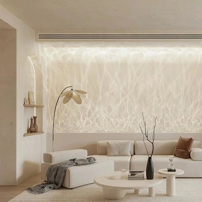 Modern LED Wall Wash Light Flowing Water Ripple – 3D Aurora Visual for Bedroom or Lounge