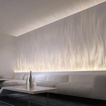 Modern LED Wall Wash Light Flowing Water Ripple – 3D Aurora Visual for Bedroom or Lounge