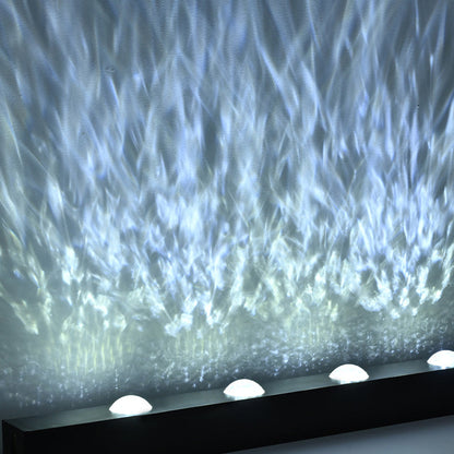 Modern LED Wall Wash Light Flowing Water Ripple – 3D Aurora Visual for Bedroom or Lounge