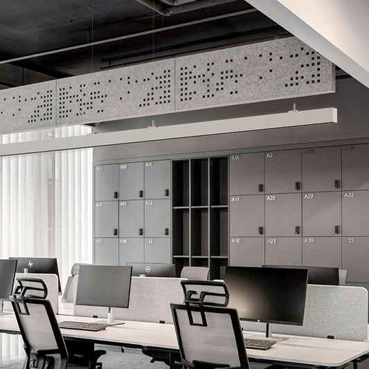 Anti-Glare LED Linear Pendant Light For Home Office - LED High Lumen Eye Protection Minimalist Aluminum