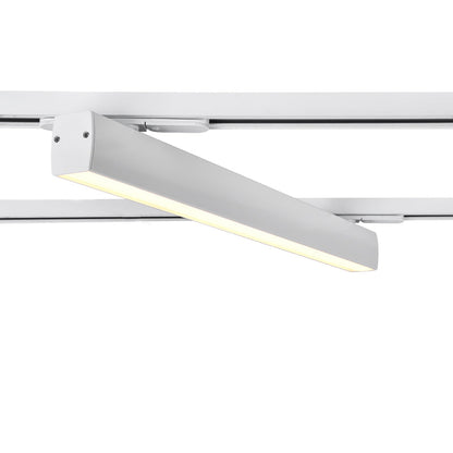 Adjustable Aluminum LED Track Light - Minimalist Linear Semi-Flush Mount Ceiling Light For Home Office