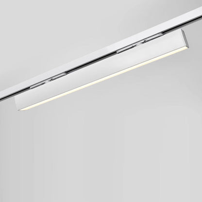 Adjustable Aluminum LED Track Light - Minimalist Linear Semi-Flush Mount Ceiling Light For Home Office