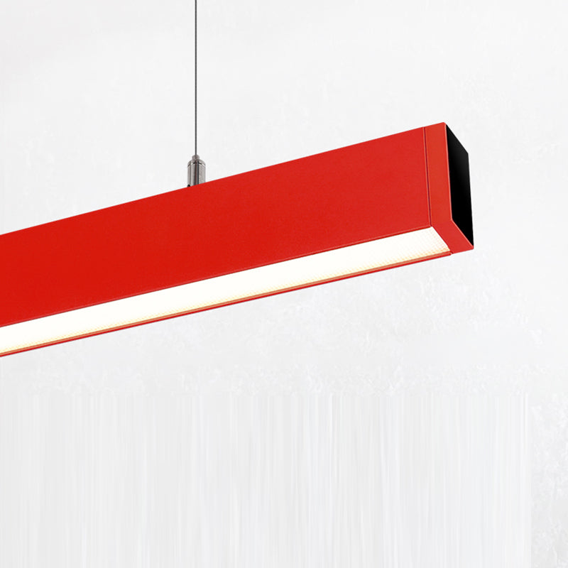 ثريات LED من الألومنيوم لحماية العين ومقاومة الوهج - مصباح معلق خطي بسيط للمنزل والمكتب