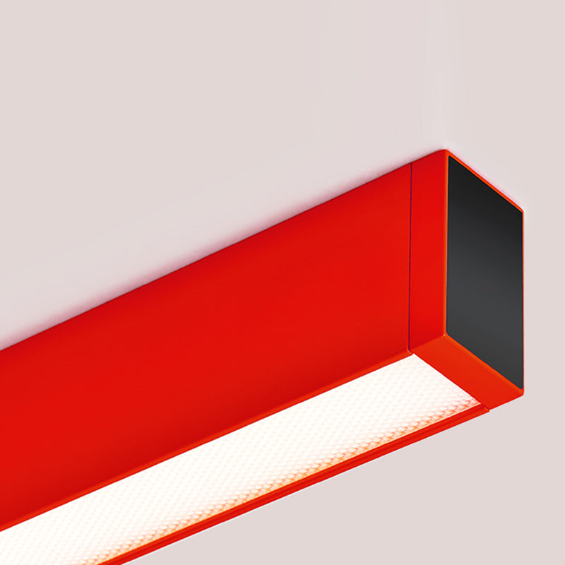 ثريات LED من الألومنيوم لحماية العين ومقاومة الوهج - مصباح معلق خطي بسيط للمنزل والمكتب