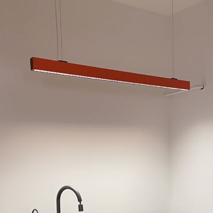 ثريات LED من الألومنيوم لحماية العين ومقاومة الوهج - مصباح معلق خطي بسيط للمنزل والمكتب