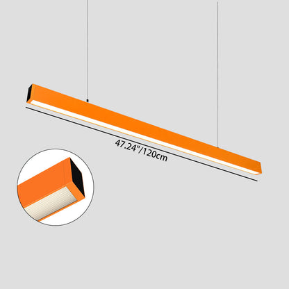 ثريات LED من الألومنيوم لحماية العين ومقاومة الوهج - مصباح معلق خطي بسيط للمنزل والمكتب