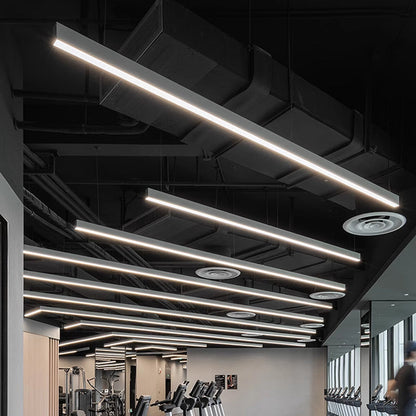 Strip Eye-Care Deep Anti-Glare LED Pendant Light - Minimalist Linear Pendant Light For Home Office