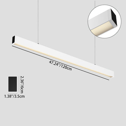 Strip Eye-Care Deep Anti-Glare LED Pendant Light - Minimalist Linear Pendant Light For Home Office