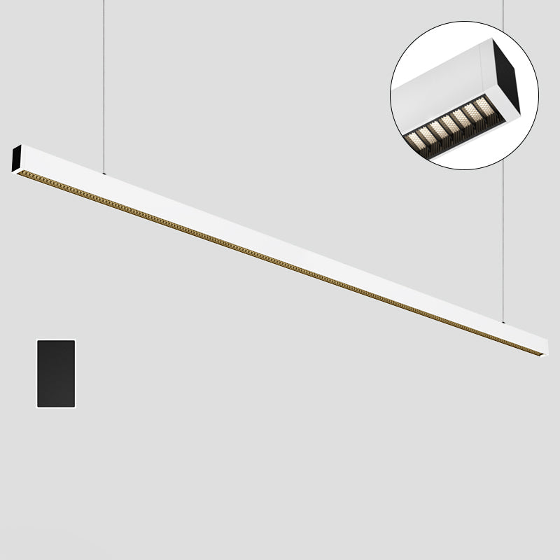 Strip Eye-Care Deep Anti-Glare LED Pendant Light - Minimalist Linear Pendant Light For Home Office