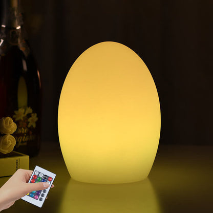 RGB ABS Egg Shaped LED Decorative Table Lamp