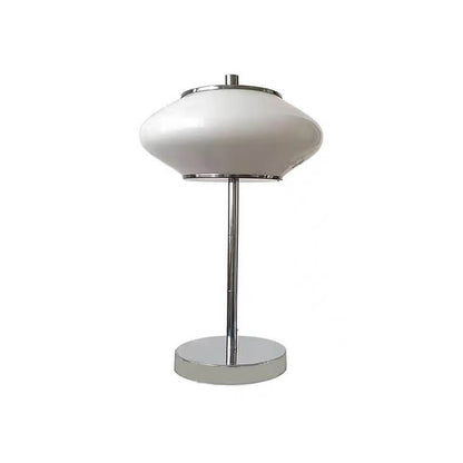 Industrial Glass Medieval UFO Shaped LED Table Lamp