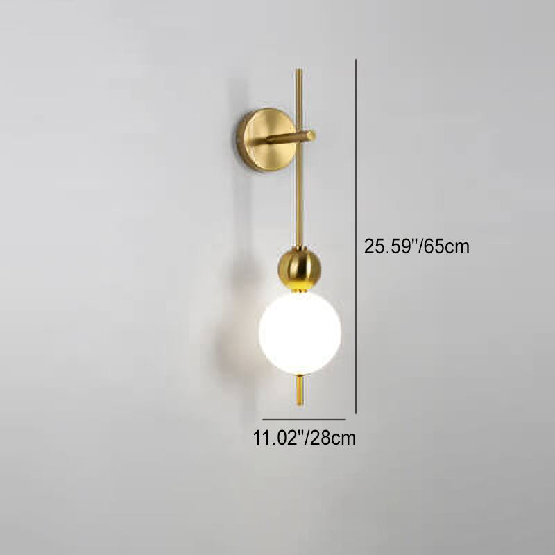 مصباح حائط LED بسلسلة من القرع بتصميم بسيط على الطراز الاسكندنافي 