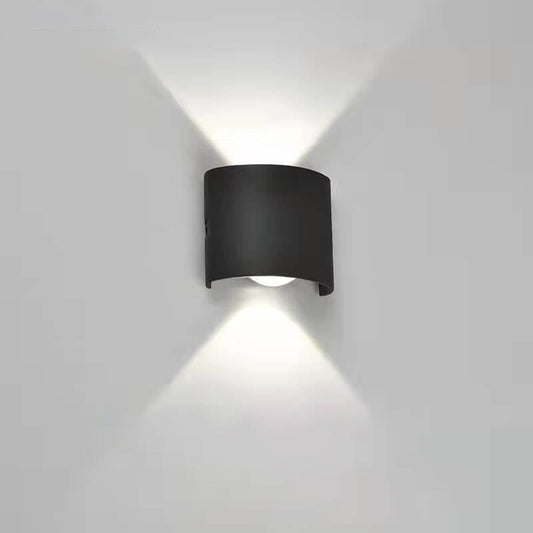 Modern Outdoor Arc Up and Down Spotlight LED Outdoor Waterproof Wall Sconce Lamp