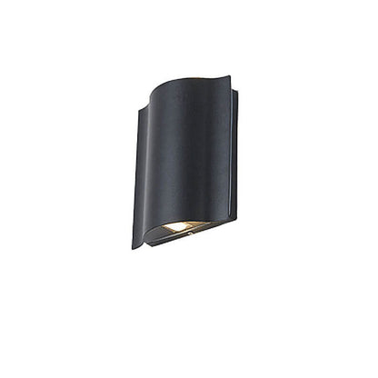 Modern Wave Aluminum Waterproof LED Outdoor Wall Sconce Lamp