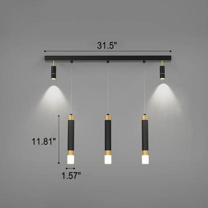Modern Light Luxury Hardware Acrylic LED Spotlight Island Light Chandelier