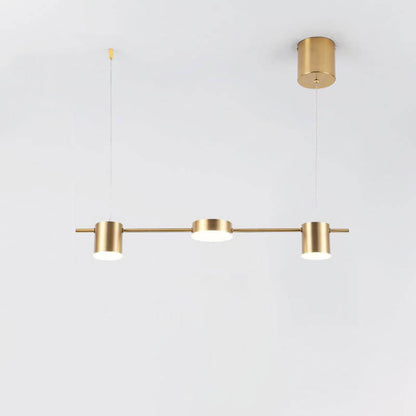 Modern Minimalist Line Round Spotlight LED Island Light Chandelier
