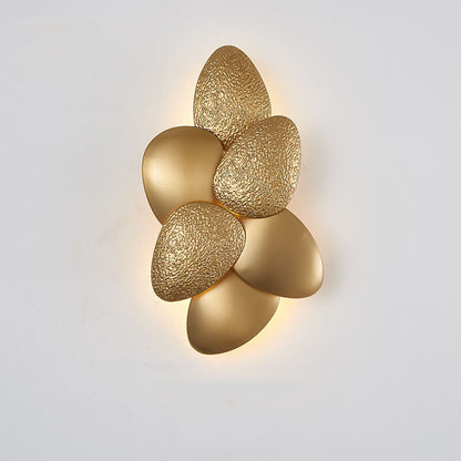 Modern Luxury Gold Stainless Steel Pebble 3/6 Light Wall Sconce Lamp