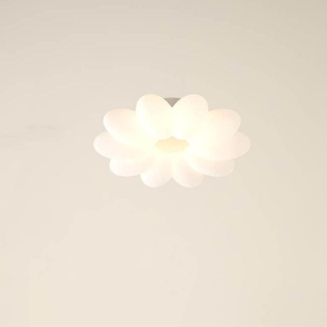 Modern Minimalist PVC Floral Shape LED Kids Flush Mount Ceiling Light