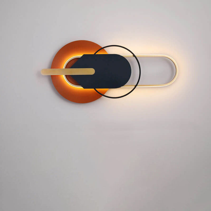 مصباح حائط LED هندسي دائري فاخر من Nordic Light 
