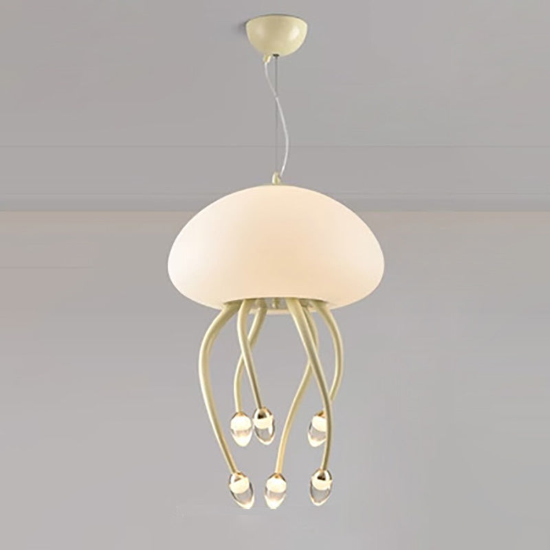 ثريات LED حديدية أكريليكية معاصرة على شكل قنديل البحر لغرفة النوم 