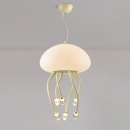 ثريات LED حديدية أكريليكية معاصرة على شكل قنديل البحر لغرفة النوم 