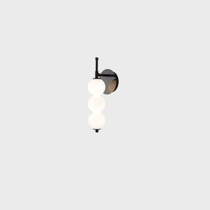 مصباح حائط LED فاخر من Nordic Light مصنوع من زجاج اللؤلؤ 