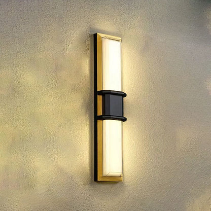 Contemporary Industrial Aluminum Cubic Acrylic Shade LED Waterproof Wall Sconce Lamp For Garden
