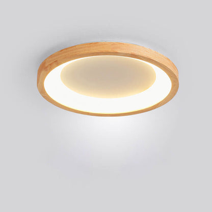 مصباح سقف LED بتصميم دائري على شكل جذوع الأشجار الإسكندنافية المعاصرة لغرفة المعيشة