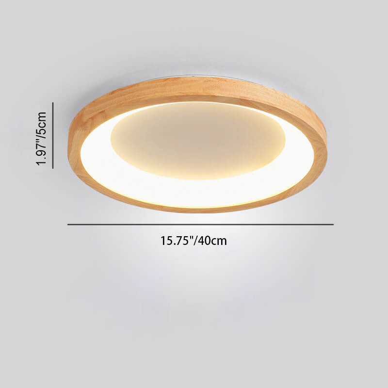 مصباح سقف LED بتصميم دائري على شكل جذوع الأشجار الإسكندنافية المعاصرة لغرفة المعيشة
