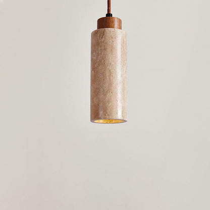 Japanese Wabi-sabi Solid Wood Stone 1/2/3-Light Island Light Chandelier