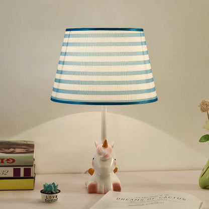 Nordic Fun Cartoon Pattern Resin Fabric Children 1-Light Table Lamp