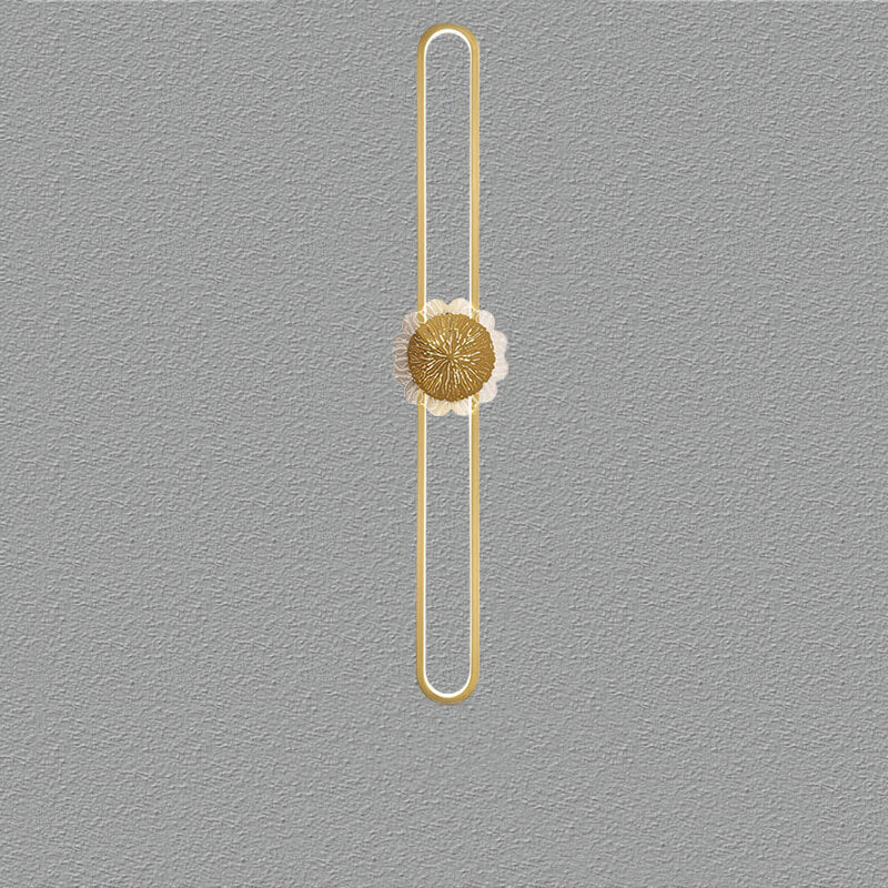 Industrial Full Copper Minimalist Creative Ring Design LED Wall Sconce Lamp