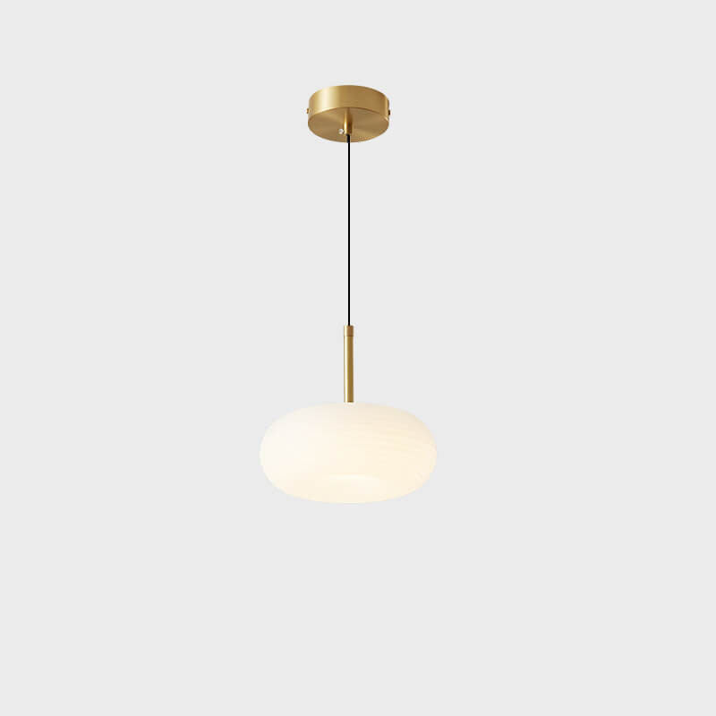 Modern Cream Style Apple All-Copper LED Pendant Light