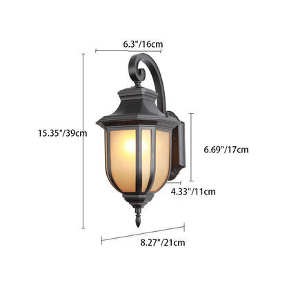 Modern European Minimalist Aluminum Alloy Square Outdoor 1-Light Wall Sconce Lamp