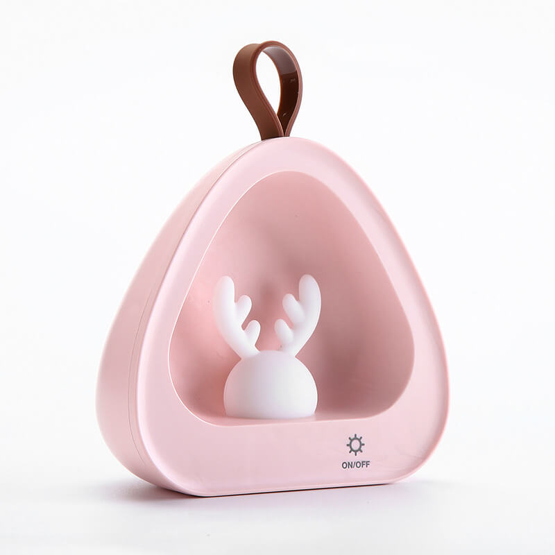Creative Cute Deer Silicone USB Charging Portable LED Night Light Table Lamp
