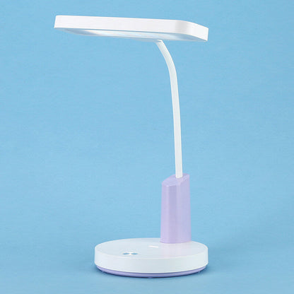 Simple Long Shade Round Base Touch Charging LED Desk Lamp