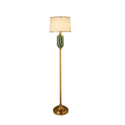 Modern Vertical Ceramic 1-Light Standing Floor Lamp