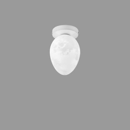 Nordic Creative Egg Design 1-Light Semi-Flush Mount Ceiling Light