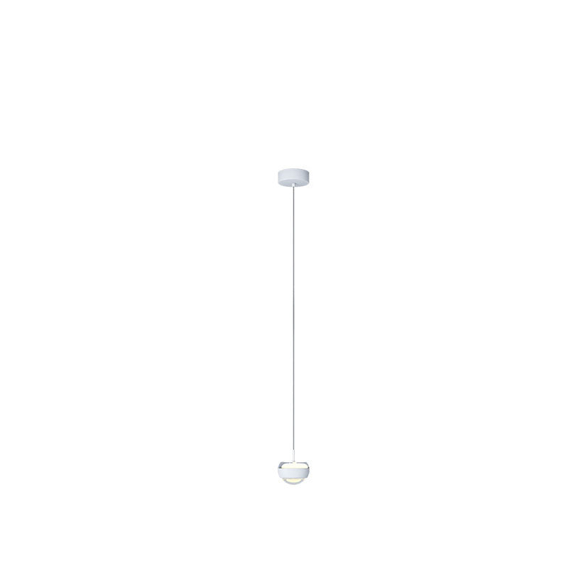 Modern Simplicity Iron Aluminum Semicircle LED Pendant Light For Living Room