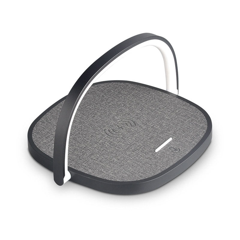 Creative Simple Wireless Charging Round Flat Panel LED Night Light Table Lamp
