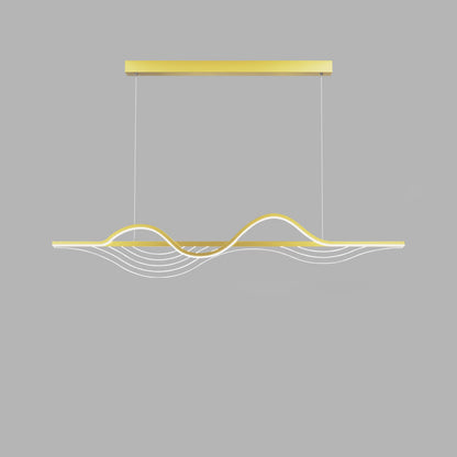ثريا جزيرة LED مصنوعة من السيليكون بتصميم فراشة طويلة بتصميم عصري بسيط لغرفة المعيشة 