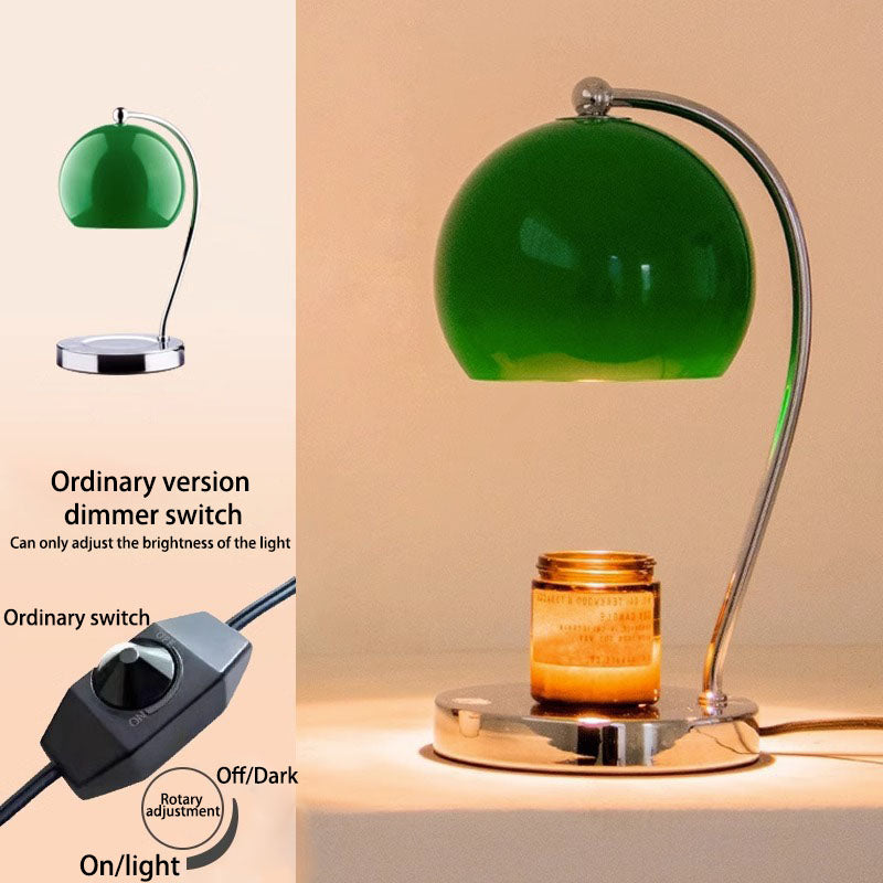 Contemporary Scandinavian Iron Stainless Steel Round Ball 1-Light Melting Wax Table Lamp For Bedroom