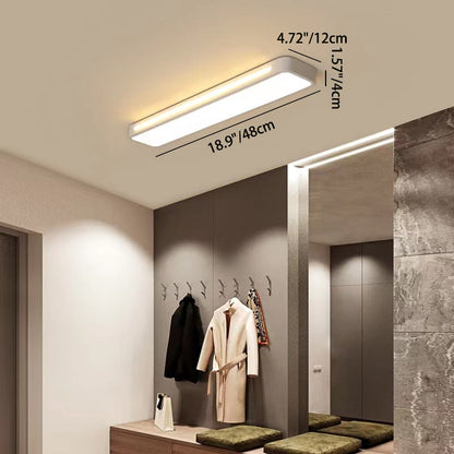 مصباح سقف LED مستطيل الشكل مصنوع من الحديد والأكريليك بتصميم عصري بسيط لغرفة النوم 