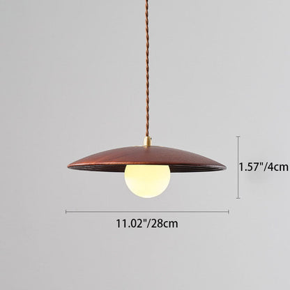 Modern Minimalist Log Long Line Circular 1-Light Pendant Light